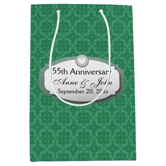 55e Jubileum Emerald Green Z28 Medium Cadeauzakje (Voorkant)