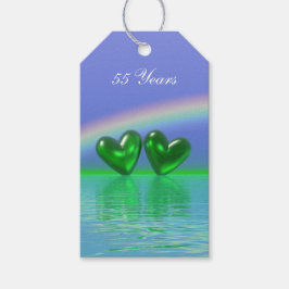 55e Jubileum Emerald Hearts Cadeaulabel