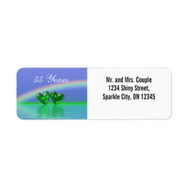 55e Jubileum Emerald Hearts Etiket