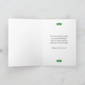 55e Jubileum Emerald Hearts (groot) Kaart (Binnen)