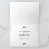 55e Jubileum Emerald Hearts Kaart (Binnen)