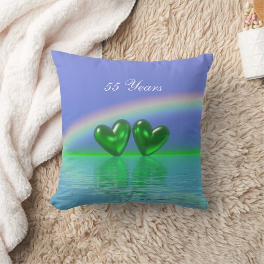 55e Jubileum Emerald Hearts Kussen (Deken)