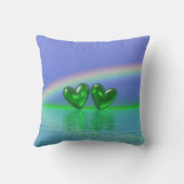 55e Jubileum Emerald Hearts Kussen (Achterkant)