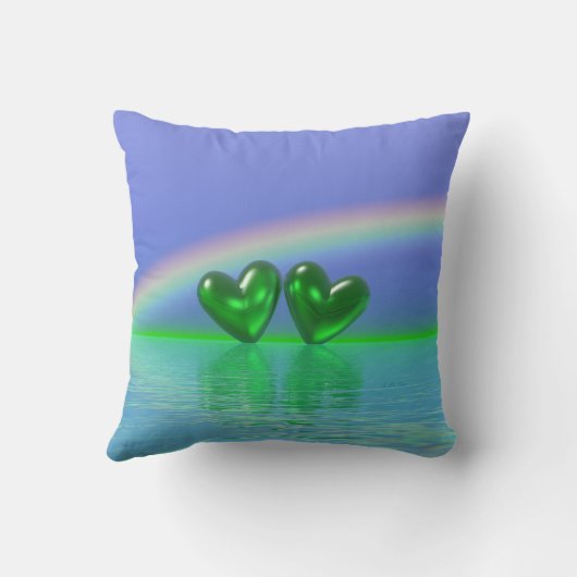 55e Jubileum Emerald Hearts Kussen (Achterkant)