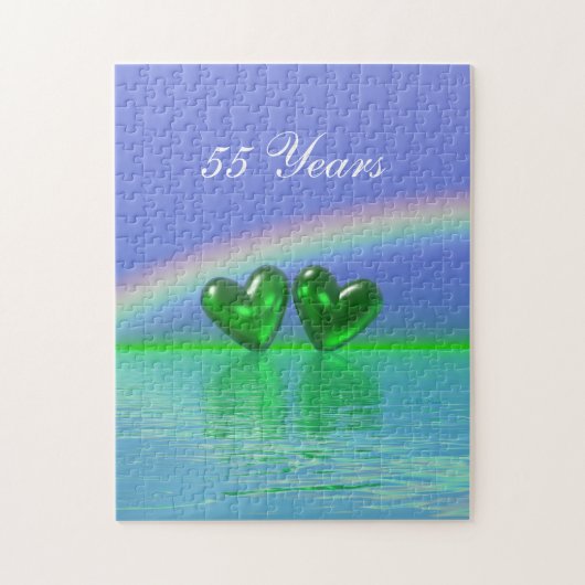 55e Jubileum Emerald Hearts Legpuzzel (Verticaal)