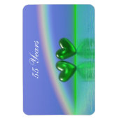 55e Jubileum Emerald Hearts Magneet (Verticaal)