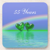 55e Jubileum Emerald Hearts Onderzetter (Voorkant)