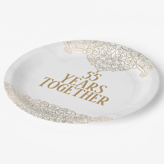 55e Jubileum Gold Lace op Bord van whitepaper (Gekanteld)