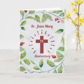 55e Jubileum naar Nun Cross in krans Kaart (Gele Bloem)