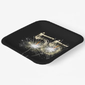 55e Jubileum-partijbrochure op zwart Papieren Bordje (Gebogen)