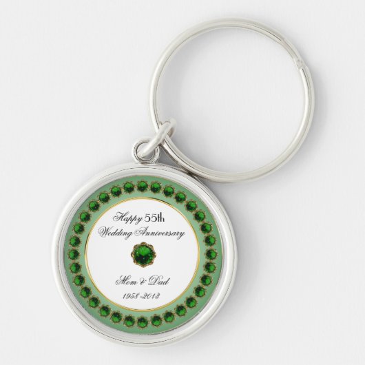 55e Jubileum Sleutelhanger bruiloft (Voorkant)