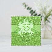 55e Jubileum van Emerald Wedding Kaart (Staand voorkant)