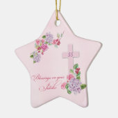 55e Jubileum van het Religieuze Leven Katholieke N Keramisch Ornament (Links)