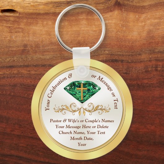 55e Kerk Jubileum Party Ideeën en Cheap Gift Sleutelhanger (Voorkant)