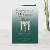 55e PRIJSTERWIJDING JUBILEUM Priester Predikant Do Kaart (Voorkant)