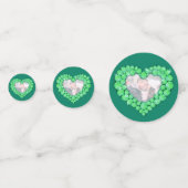 55e smaragd trouwdag hart en foto confetti (Voorkanten)