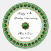 55e Sticker Jubileum bruiloft (Voorkant)