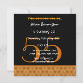 55e surrogaatdag zwart en gouden diagonaal kaart (Achterkant)