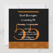 55e surrogaatdag zwart en gouden diagonaal kaart (Achterkant)