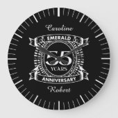 55e trouwdag Emerald Crest Grote Klok (Voorkant)