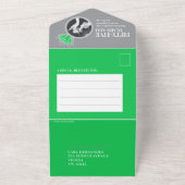 55e trouwdag jubileumring smaragd eeuwigheidsring all in one uitnodiging (Buitenkant)