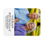55e trouwjubileum Save the Date-foto Magneet (Horizontaal)