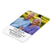 55e trouwjubileum Save the Date-foto Magneet (Linkerzijde)