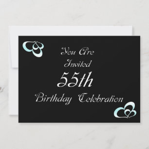 55e uitnodiging van de Birthday Party