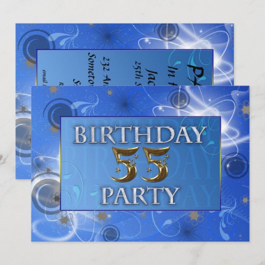 55e uitnodiging van de kosmische partij (Voorkant / Achterkant)