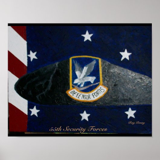 55e veiligheidstroepen poster (Voorkant)