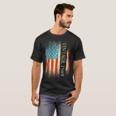 55e verjaardag 1969 Amerikaanse vlag 55 jaar oude  T-shirt (Voorkant volledig)
