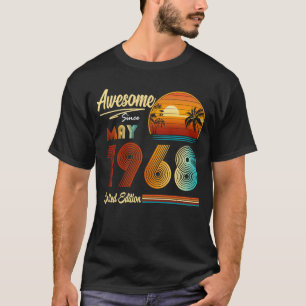 55e verjaardag 55 jaar oud Geweldige sinds mei 196 T-shirt