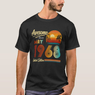 55e verjaardag 55 jaar oud Geweldige sinds mei 196 T-shirt