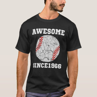 55e verjaardag Baseball Gift 55 jaar oude vin T-shirt