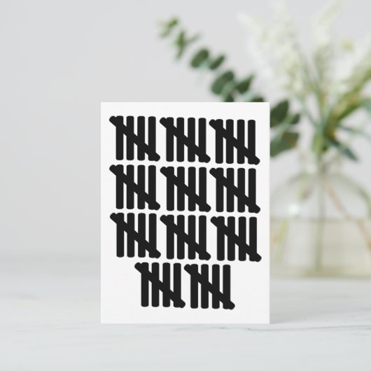 55e verjaardag briefkaart (Staand voorkant)