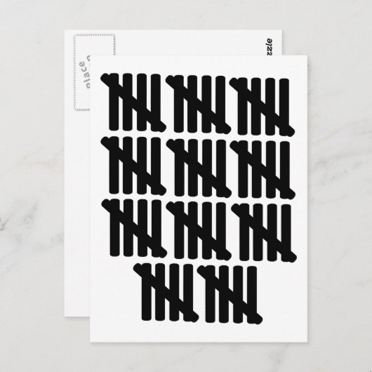 55e verjaardag briefkaart (Voorkant / Achterkant)