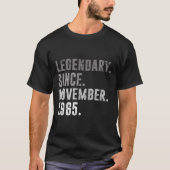 55e verjaardag cadeaus legendarisch sinds november t-shirt (Voorkant)