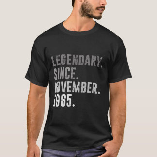 55e verjaardag cadeaus legendarisch sinds november t-shirt