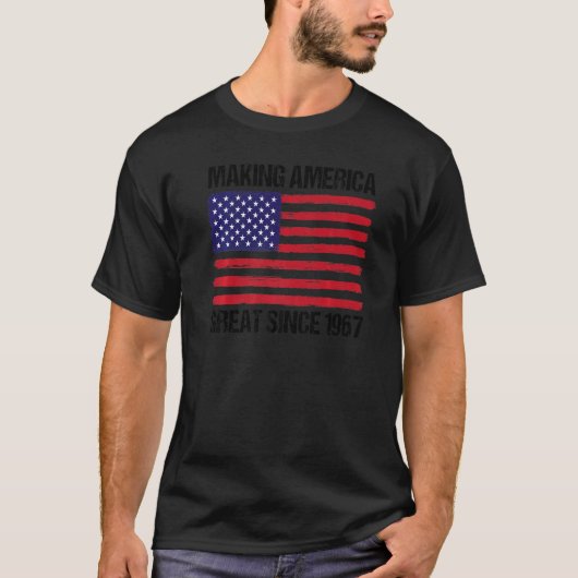 55e verjaardag die Amerika geweldig maakt sinds 19 T-shirt (Voorkant)