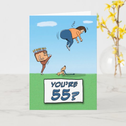 55e verjaardag: Een zieke in de Butt Kaart (Gele Bloem)