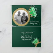 55e verjaardag Emerald gouden ring nu foto Kaart (Binnen)