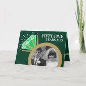 55e verjaardag Emerald gouden ring nu foto Kaart (Voorkant)