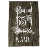 55e verjaardag: Fancy, Faux Hood Kijk + Aangepaste Medium Cadeauzakje (Achterkant)