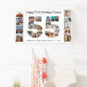 55e verjaardag feestnummer 55 fotocollage spandoek (Insitu)