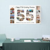 55e verjaardag feestnummer 55 fotocollage spandoek (Beurs)