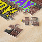 55e verjaardag ~ Fun, door Urban Graffiti geïnspir Legpuzzel (Zijkant)