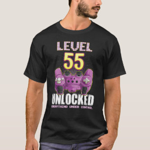 55e verjaardag Gamer jongens Meisjes 55 jaar oud N T-shirt