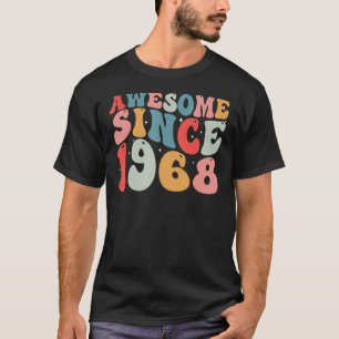 55e verjaardag Geweldige sinds 1968 Retro Vintage T-shirt