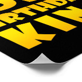 55e verjaardag Gift voor 55 jaar oude Birthday Kin Poster (Hoek)