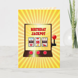 55e verjaardag gokkast kaart